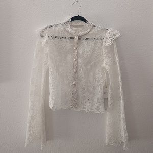 NWT Stone Cold Fox Lace Blouse